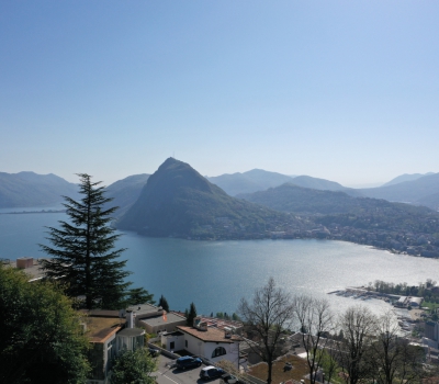 Meravigliosa la vista sul lago di Lugano